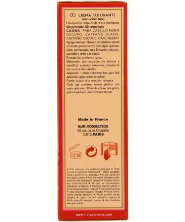 Henne Color Mahogany Henna Hair Colouring Cream 90ml - Natural Hair Dye - Buy Online on GoSupps.com