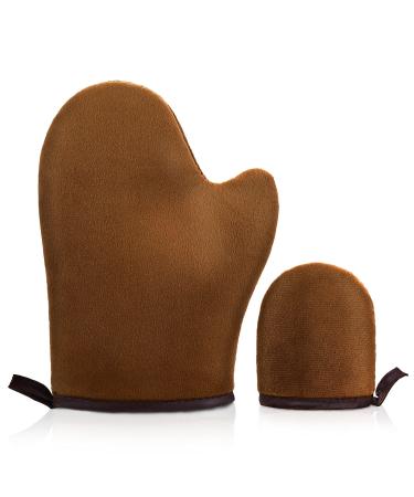 Molain 2 pieces of self-tanner glove with applianter sunless browning glove with thumb soft and facial tan for lotion mousse brown - Buy Online on GoSupps.com