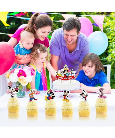 40PCS Cupcake toppers for Kids Birthday Decorations Cute Cake Decorations Party Supplies for Kids Boys Girls - Buy Online on GoSupps.com
