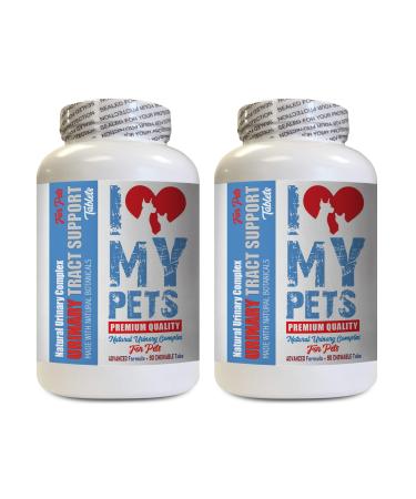 I LOVE MY PETS LLC cat Urinary Tract Supplement - PET Urinary Tract Support - Dogs and Cats - UTI Relief Complex - Cranberry Chews for Cats - 180 Treats (2 Bottles)