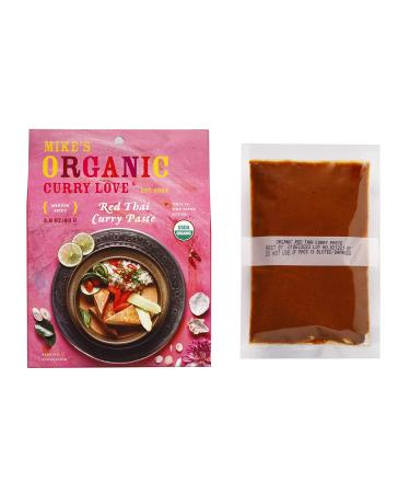 Mike's Organic Red Thai Curry Paste - Authentic Thai 2.8 oz | Gluten-Free & Vegan - Buy Online on GoSupps.com