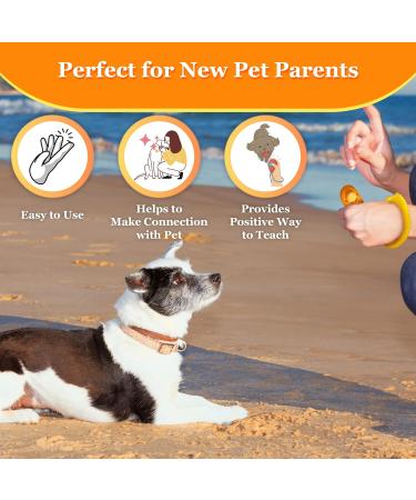 SunGrow Dog Clickers with Wrist Bands 2 Inches Colorful and Practical Set of Simple Convenient and Effective Training Tools for Puppy or Cat 7 Pack United - Buy Online on GoSupps.com