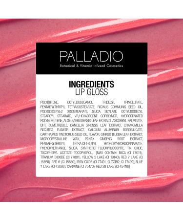 Palladio Lip Gloss - Non-Adhesive Pink Pearl Formula with Vitamin E & Aloe for Intense Color Moisture & Wrinkle Minimization - Shop Internationally - Buy Online on GoSupps.com