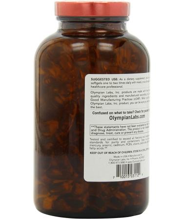 Olympian Labs Omega 3 Fish Oil 2000mg - 240 Count, 120 Servings for Heart & Joint Health - Buy Online on GoSupps.com