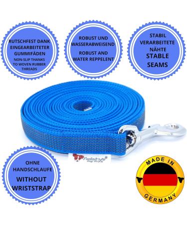 Twinkys Dog Style Tow Leash - Rubberized 20mm Wide for Dogs up to 50kg - 30 Meters - Made in Germany - Blue - Buy Online on GoSupps.com