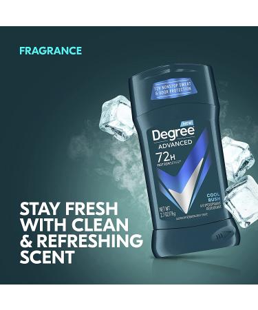 Degree Men Advanced Protection Antiperspirant Deodorant 72-Hour Sweat and Odor Protection 2.7 oz Pack of 4 Cool Rush with MotionSense Technology - Buy Online on GoSupps.com