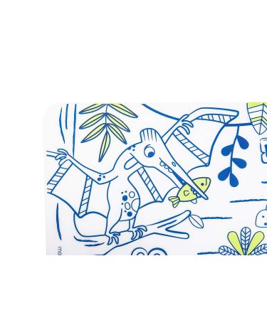 Modern-Twist Dino Maze Mark-Mat | Reusable Waterproof Coloring Sheet for Kids | 100% Food-Grade Silicone | 10 x 14 inches | Pack of 1 - Buy Online on GoSupps.com