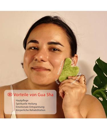 Rena Chris Gua Sha Jade Stone - 100% Natural Xiuyan Jade for Spa & Acupuncture Therapy | Effective Visual Massager for Men & Women - Buy Online on GoSupps.com