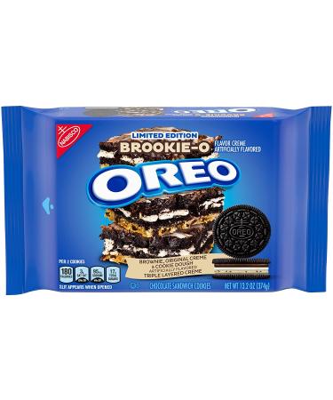 OREO Brookie-O Brownie & Cookie Dough Creme Chocolate Cookies 13.2 oz Limited Edition - Buy Online on GoSupps.com