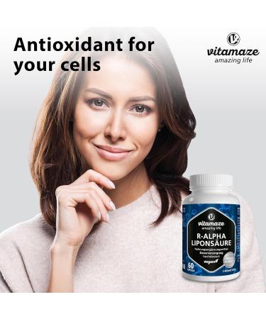 Alpha Lipoic Acid 200mg High Strength Vegan Capsules - 60 Capsules | Natural Antioxidant ALA Supplement for 2 Months Supply - Buy Online on GoSupps.com