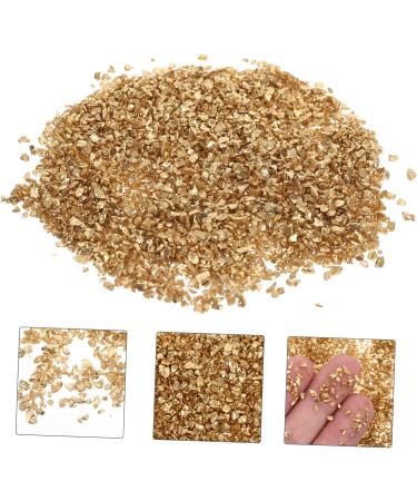 WOONEKY 1 Glass in Bulk DIY Crafts Bulk Epoxy Resin Mini Wooden Decorations Vintage Glass Vintage Bud Irregular Glass Glitter Manicure Fillers Bulk Chips Accessories Nail 0.5X0.3cm Golden - Buy Online on GoSupps.com