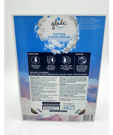 Glade PlugIns Scented Oil Set - 2 Warmers & 6 Cotton Cloud Dreams Refills | International Shipping Available - Buy Online on GoSupps.com
