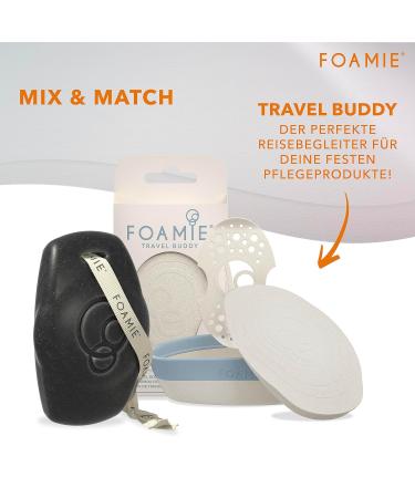 Foamie 3-in-1 Solid Shower Gel & Shampoo for Men - Activated Carbon & Rosewood | Powerful Woody Fragrance for Skin & Hair Care - 90g - Buy Online on GoSupps.com