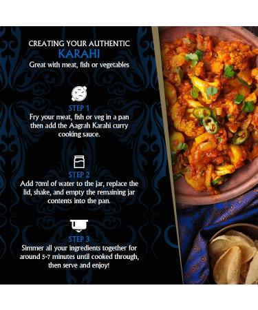 Aagrah Karahi Tarka Indian Curry Cooking Sauce - Medium Mild - 1.2kg Catering Tub - Buy Online on GoSupps.com