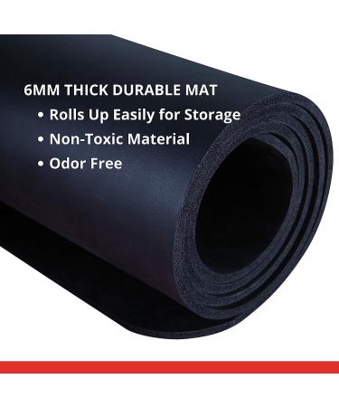Finer Form Over-Sized Exercise Equipment Floor Mat for Home Gym - Ideal for Weight Benches, Treadmill, Exercise Bikes, Elliptical, Yoga, HIIT, and Cardio - Works on Floor and Carpet - Buy Online on GoSupps.com