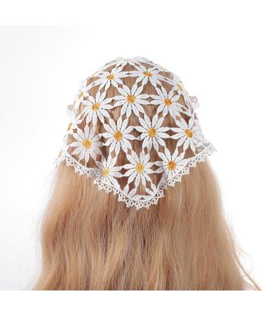 1PC Daisy Headband - Daisy Hair Accessories Yoga Accessories for Women Floral Headbands for Women Workout Headbands Winter Headband Summer Solstice Headdress - Buy Online on GoSupps.com