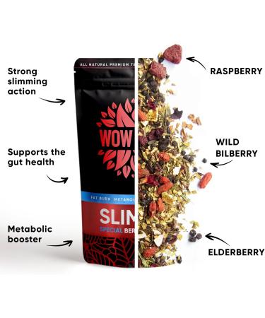 WOW TEA 42-Day Biofit Berry Tea - Cleanse & Maintain Weight with Detox & SlimFit Teas in Blue Bottle | International Shipping Available - Buy Online on GoSupps.com