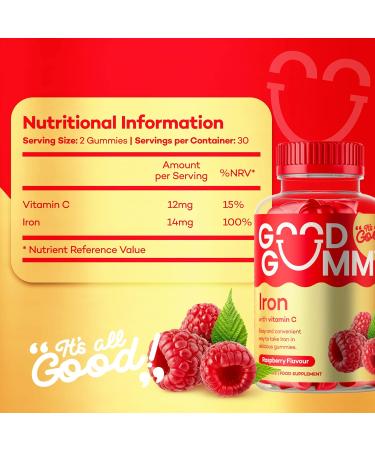 Premium Iron + Vitamin C Gummy Vitamins - Boost Your Immune System - Buy Online on GoSupps.com