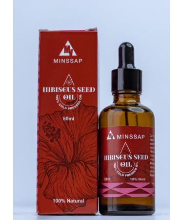 1.7 oz Pure Hibiscus Oil - Natural Organic Cold Pressed Hibiscus Seed Oil for Skin Hair and Wellness