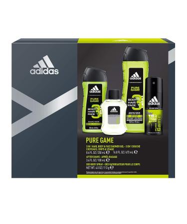 adidas Pure Game 4 Piece Gift Set - Buy Online on GoSupps.com