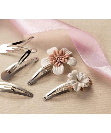 100-Pack Silver Snap Clips for Hair Styling - No Slip Metal Barrettes for Women, Girls, Toddlers - Salon Quality Hair Pins for Art, Crafts, DIY Projects - 1.9 x 0.5 Inches - Buy Online on GoSupps.com
