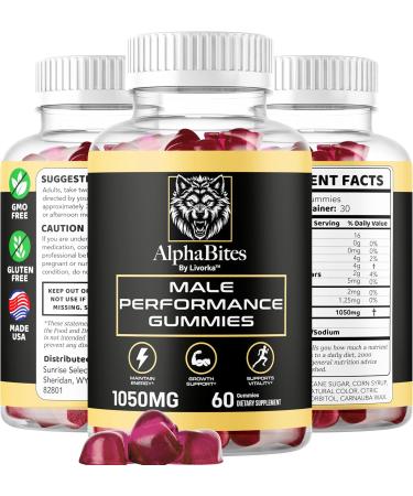(2 Pack) Alpha Bites - Original Formula 7 in 1 Alpha Bites Gummies AlphaBites for Men Official Alpha Bites Advanced Premium Formula Performance and Energy Alpha Bite Gummy Reviews for 2 Months - Buy Online on GoSupps.com