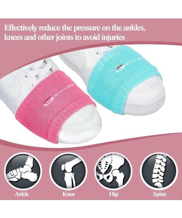 Geyoga Shoe Socks 4 Pairs - Dance Shoe Covers for Smooth Floors - Dance Sliders for Knee Protection - Black Gray Red Blue - Buy Online on GoSupps.com