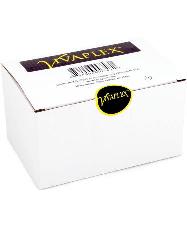 Vivaplex 24 Amber 10ml Glass Bottles with Lids - 1/3 oz Set - Buy Online on GoSupps.com