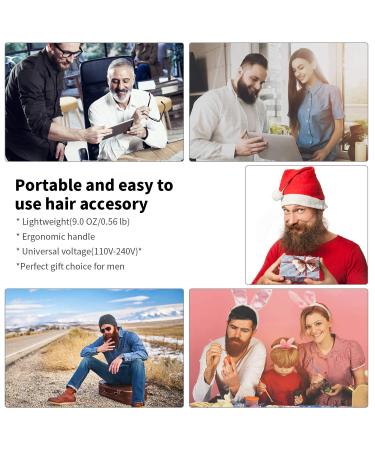 Ceenwes 3 in 1 Beard Straightener & FREE Beard Oil - Perfect Men's Gift for Hair Styling | Portable Hair Straightener Brush - Ideal Christmas Gift for Him & Her - Buy Online on GoSupps.com