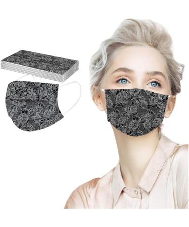 Winfer 50/100 Pack Disposable 3-Layer Colorful Mouth & Nose Masks - Breathable Bandana Scarves for Men & Women - Buy Online on GoSupps.com