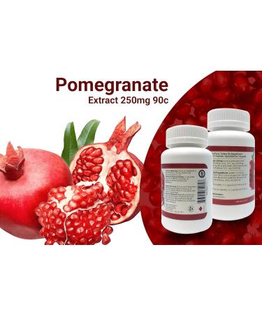 Pomegranate Extract 250mg 90c 1 bottle by Total Natural Kidney Care Powerful Antioxidant Skin Care Menopausal Symptom Relief - Buy Online on GoSupps.com