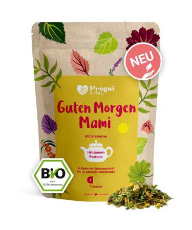 Good morning mommy - ORGANIC pregnancy tea 1st trimester with ginger mint and women's herbs - from PregniVital  - Buy Online on GoSupps.com