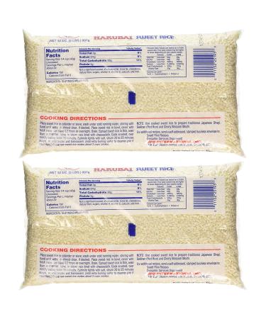 Hakubai Japanese Sweet Rice - 2 Lbs (2 Pack) for Mochi Gome | Glutinous & Delicious | 4 Lbs Total - Buy Online on GoSupps.com