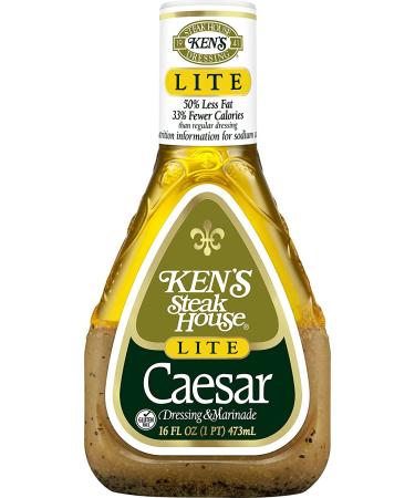 Ken's Steak House Lite Caesar Dressing - 16 Fl Oz (Pack of 2) - Buy Online on GoSupps.com