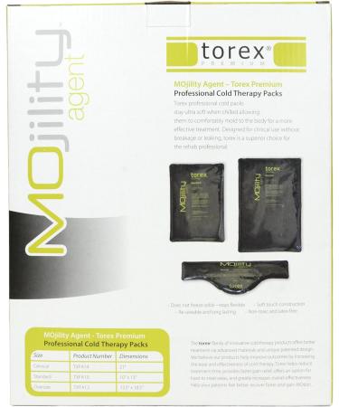 Torex TXFA12 Professional Oversized Cold Therapy Flat Pack - 12.5 x 18.5 (2 Pack) - Black - Buy Online on GoSupps.com