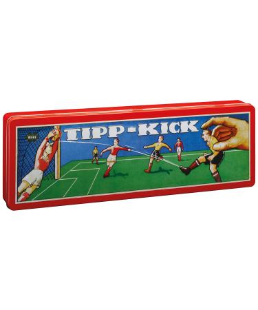 TIPP-KICK Retro 80x47 cm The ready-to-play set with 2X players 2X goalkeeper 2X metal goal 2X ball I Felt playing field - Buy Online on GoSupps.com