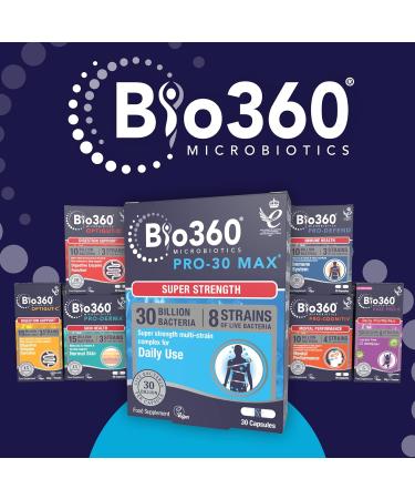 Natures Aid Bio360 Pro-30 MAX (30 Billion Bacteria) 30 Capsules - Probiotic Supplement - Buy Online on GoSupps.com