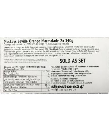  SHESTORE24 Seville Orange Marmalade 2 x 340g imported by Shestore24 - Buy Online on GoSupps.com