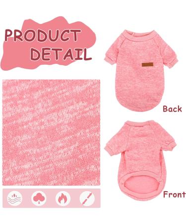 Dog Fleece Jumper Sweater for Medium Large Dogs - Pink Winter Jumpsuit Coat - Buy Online on GoSupps.com