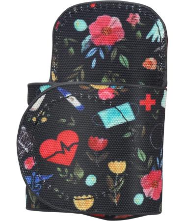 Leather Stethoscope Holder Clip - No More Neck Strain, Loss, or Misplacement - B02 Medical Floral Canvas - Buy Online on GoSupps.com