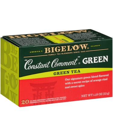 Bigelow Constant Comment Green Tea, Caffeinated,120 Total Tea Bags, 20 Count (Pack of 6) Constant Comment 20 Count (Pack of 6)