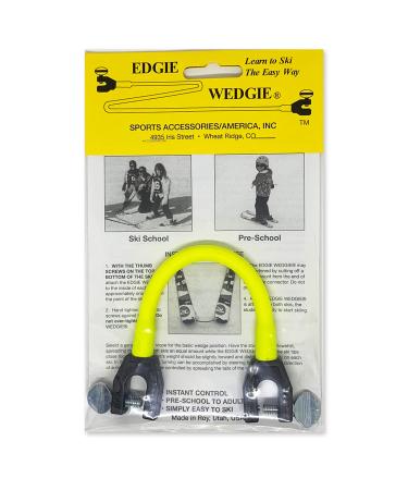 Edgie Wedgie - The Original Kids Ski Tip Connector Yellow