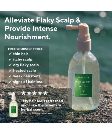 AROMATICA Rosemary Root Enhancer 3.38oz - Scalp Nourishing Spray with Rosemary Essential Oil - Relieves Itchy, Dry, Flaky Scalp - Sulfate, Silicone, and Paraben Free - 02 Rosemary Enhancer - Buy Online on GoSupps.com