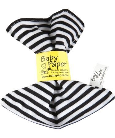 Baby Paper 2 Pack Black & White Stripe Sensory Crinkle Toy + Textured Gray for Babies | Non-Toxic & Washable | Perfect Baby Shower Gift - Buy Online on GoSupps.com