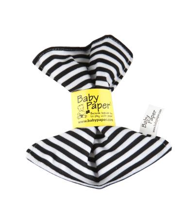 Original Baby Paper - Crinkle Teether and Sensory Toy for Babies and Infants | Black and White Stripes | Non-Toxic  Washable | Great for Baby Showers