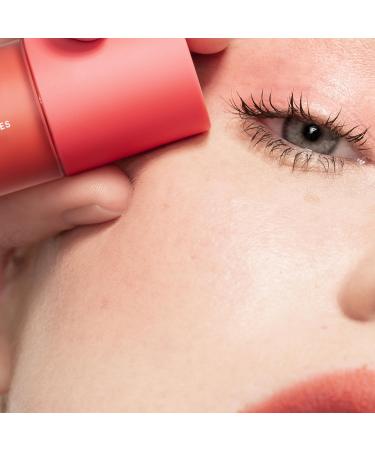 3ina No-Rules Cream 232 - Coral Red Liquid Blush | Vegan Cruelty-Free Makeup for Eyes Lips & Cheeks - Natural Finish with Sweet Almond Oil - Buy Online on GoSupps.com