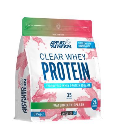Applied Nutrition Clear Whey Isolate - Whey Protein Isolate Refreshing High Protein Powder Fruit Juice Style Flavours (Watermelon) (875g - 35 Servings) Watermelon 35 Servings (Pack of 1)