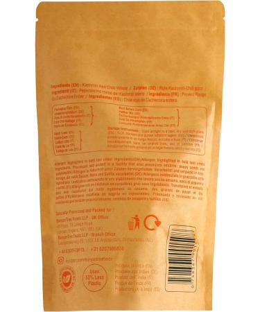 BanyanTree Foods Kashmiri Red Chilli Whole 100g - 100% Natural Indian Origin - Buy Online on GoSupps.com