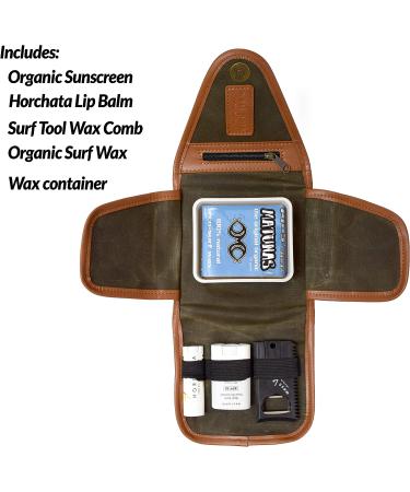 Surfer Gift Set with Surf Wax Holder, Organic Sunscreen, Lip Balm, Scraper, and Fin Key | Green Matunas Surf Kit - Buy Online on GoSupps.com