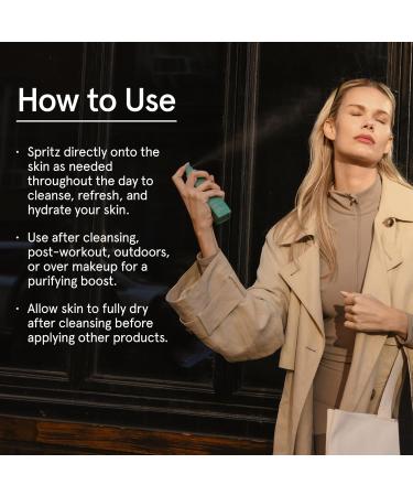 Barefaced Clean Slate Spritz 4 Fl Oz - Hypochlorous Acid Mist for Face & Body, Cleanses Skin on the Go, Setting Spray For Makeup, Boosts Hydration, Reduces Redness, and Soothes Sensitive Skin - Buy Online on GoSupps.com